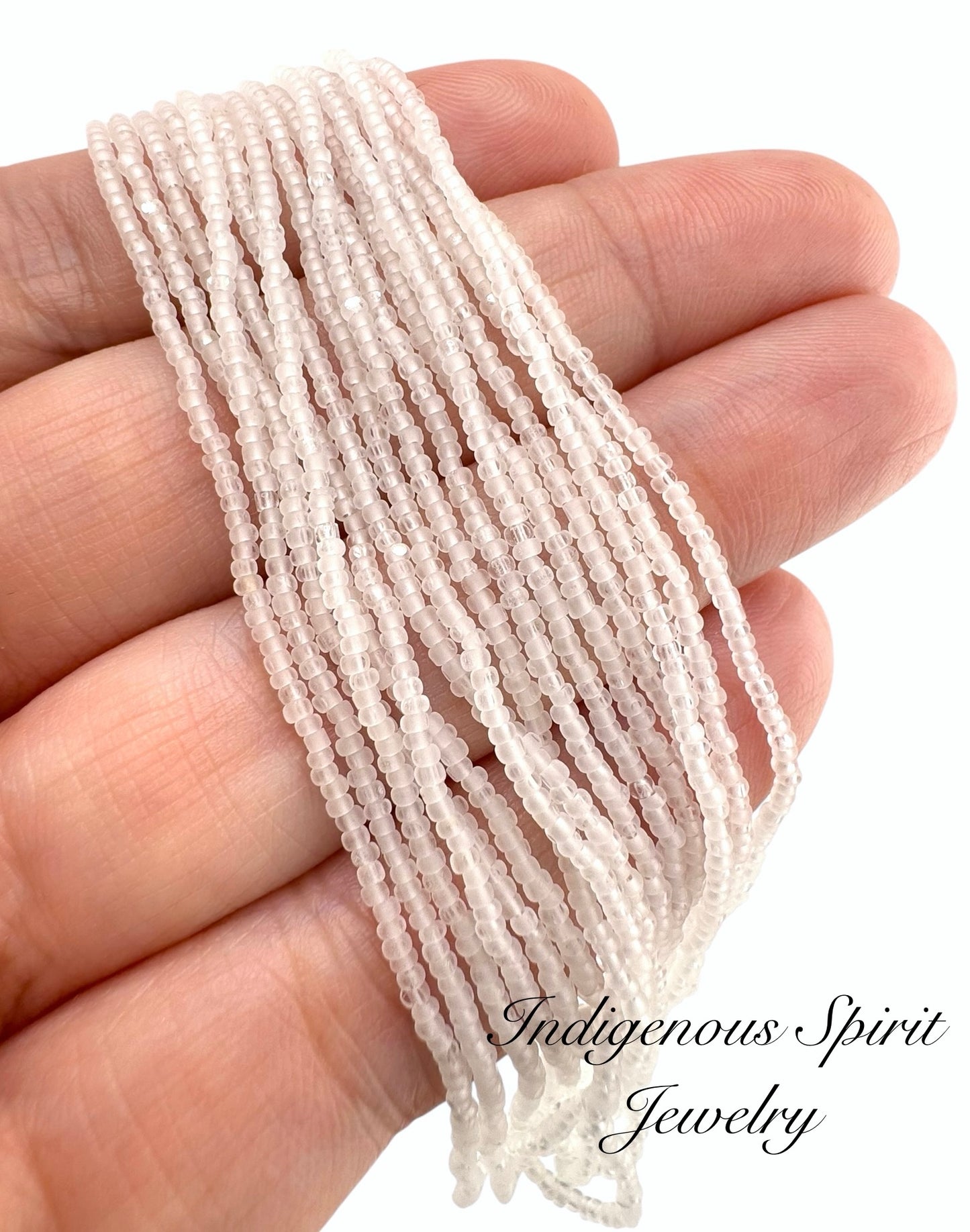 Matte Crystal - Sheen 2 Cut Charlotte Cut Beads 13/0