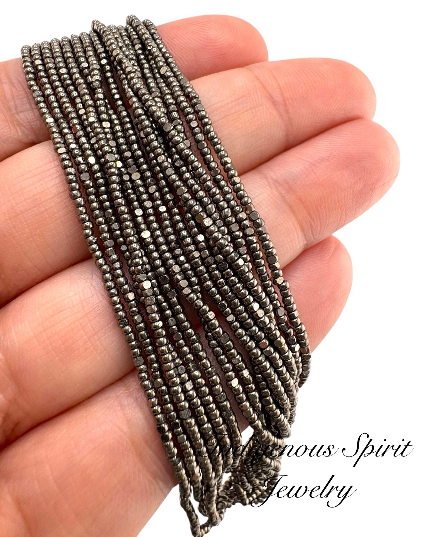 Gunmetal - Sheen 2 Cut Charlotte Cut Beads 13/0