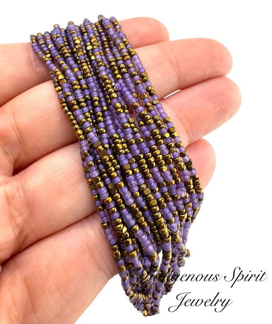 Matte Violet Designer Mix - Sheen 2 Cut Charlotte Cut Beads (11/0)