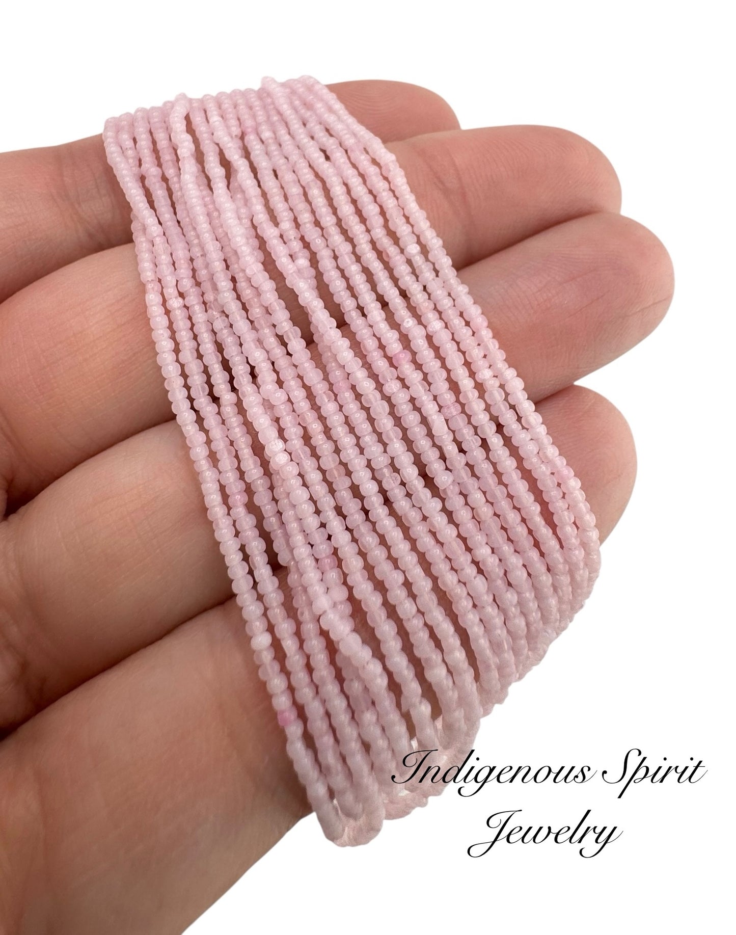 Rose Water Opal - Sheen 2 Cut Charlotte Cut Beads 13/0