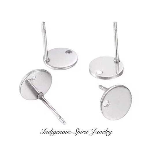 Stainless Steel Round Post Findings
