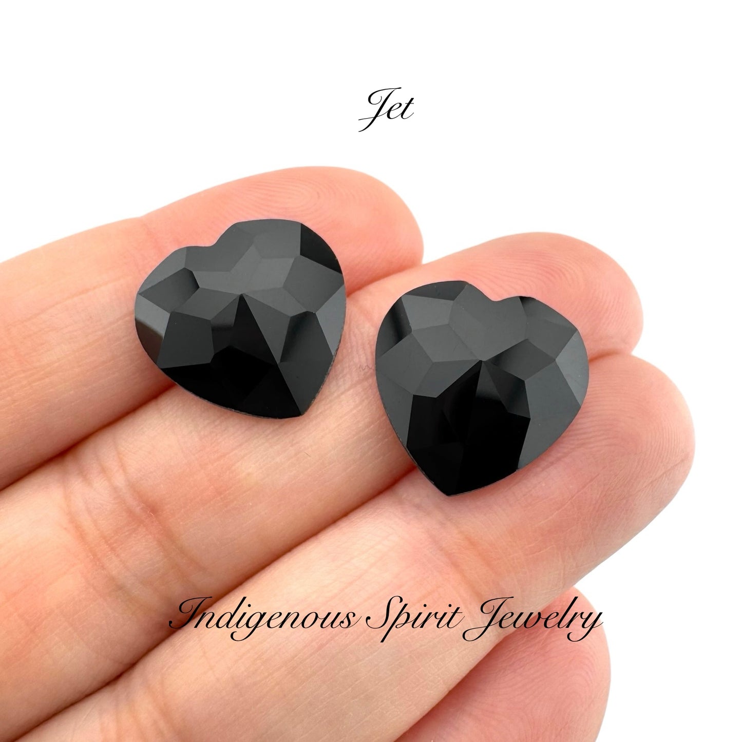 16mm Heart Flower Cut K9 Crystal Cabochons