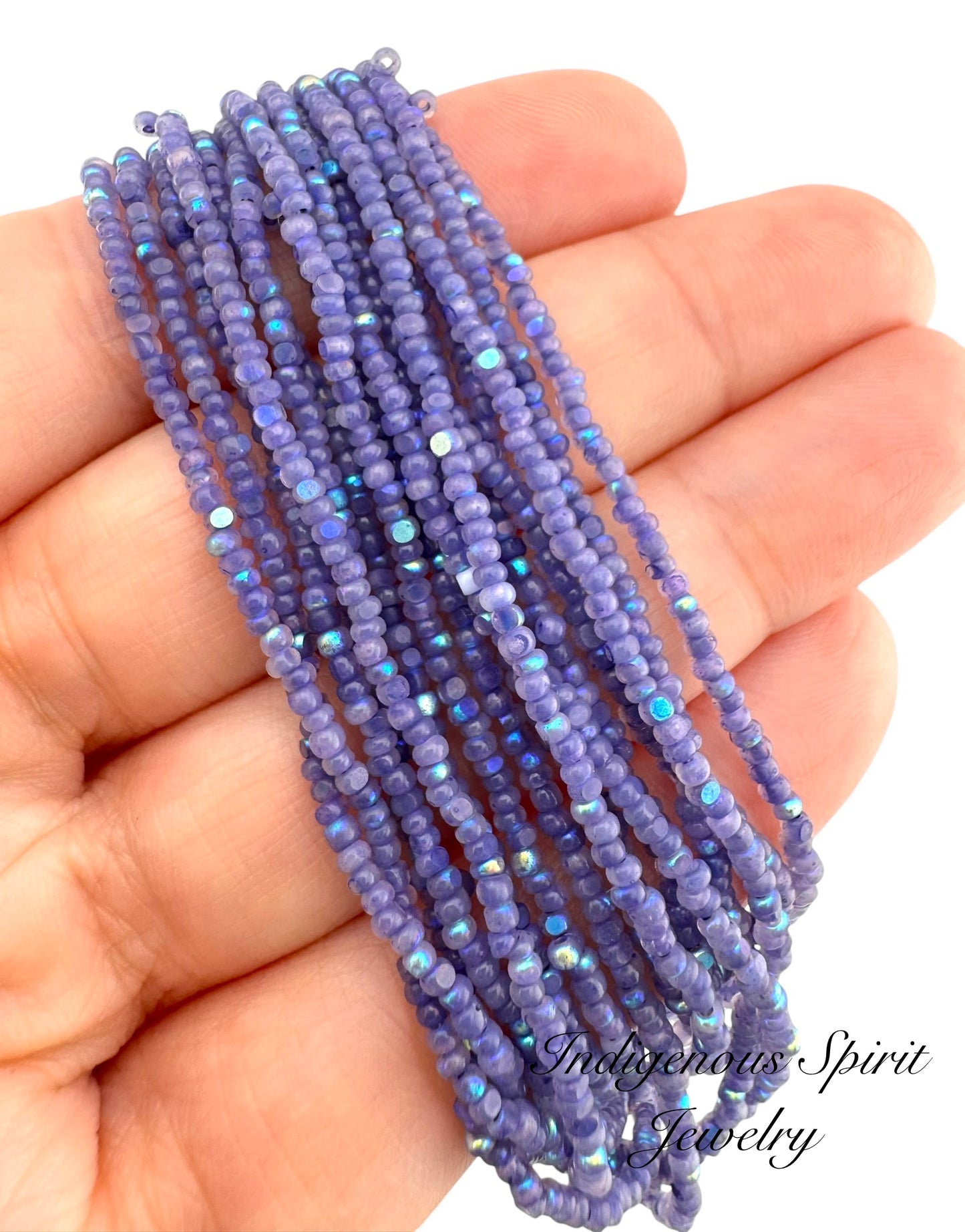 Patina Neon Purple Opal AB - Sheen 2 Cut Charlotte Cut Beads (11/0)
