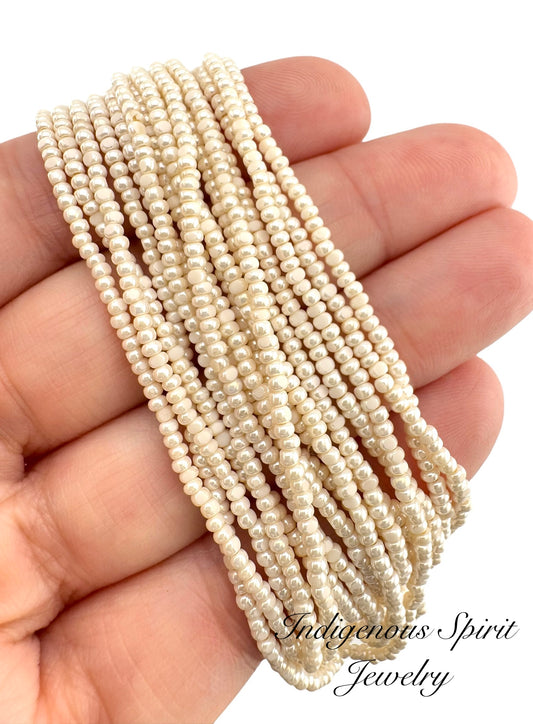 Ivory - Sheen 2 Cut Charlotte Cut Beads (11/0)