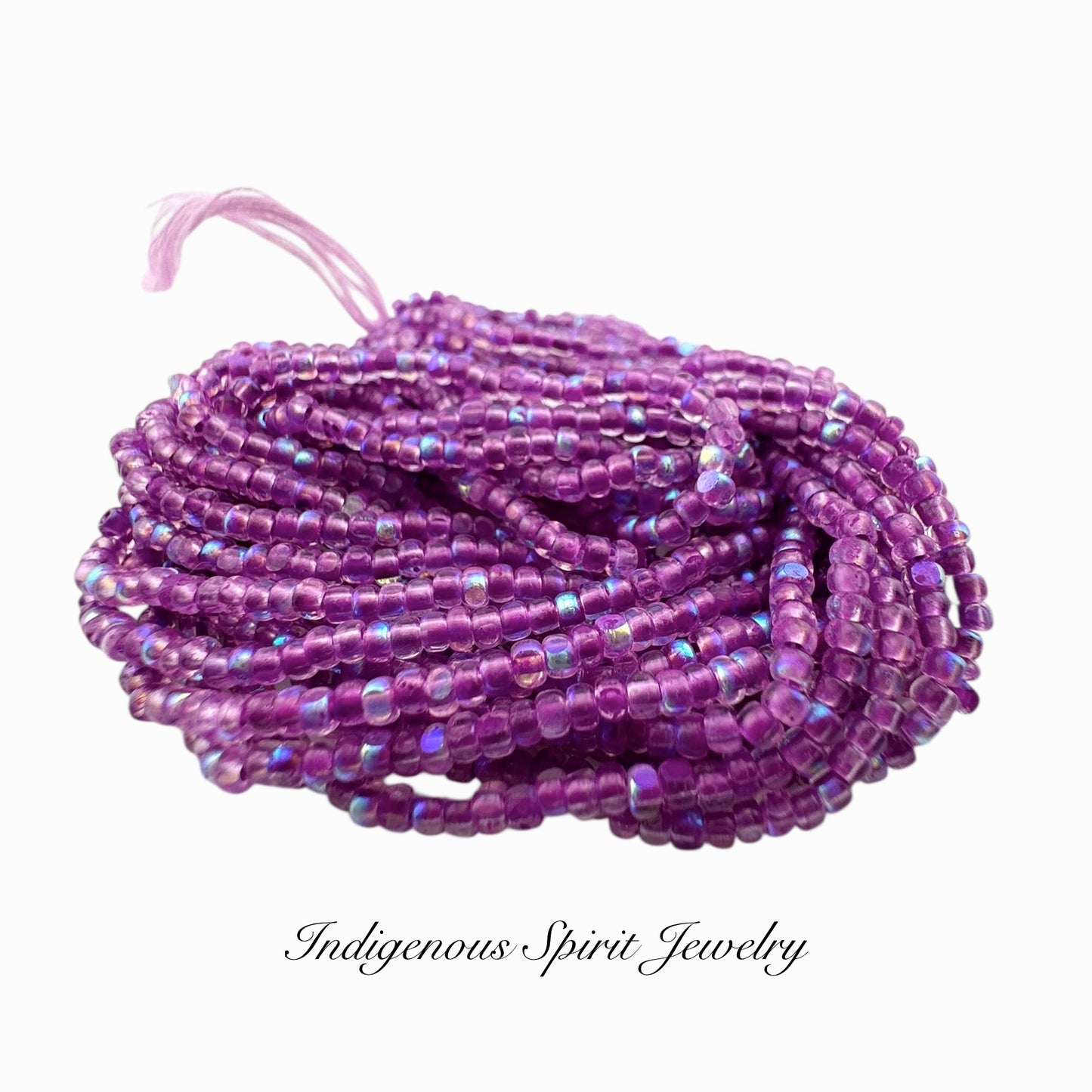 Patina Electric Fuchsia Lined AB - Sheen 2 Cut Charlotte Cut Beads (11/0)