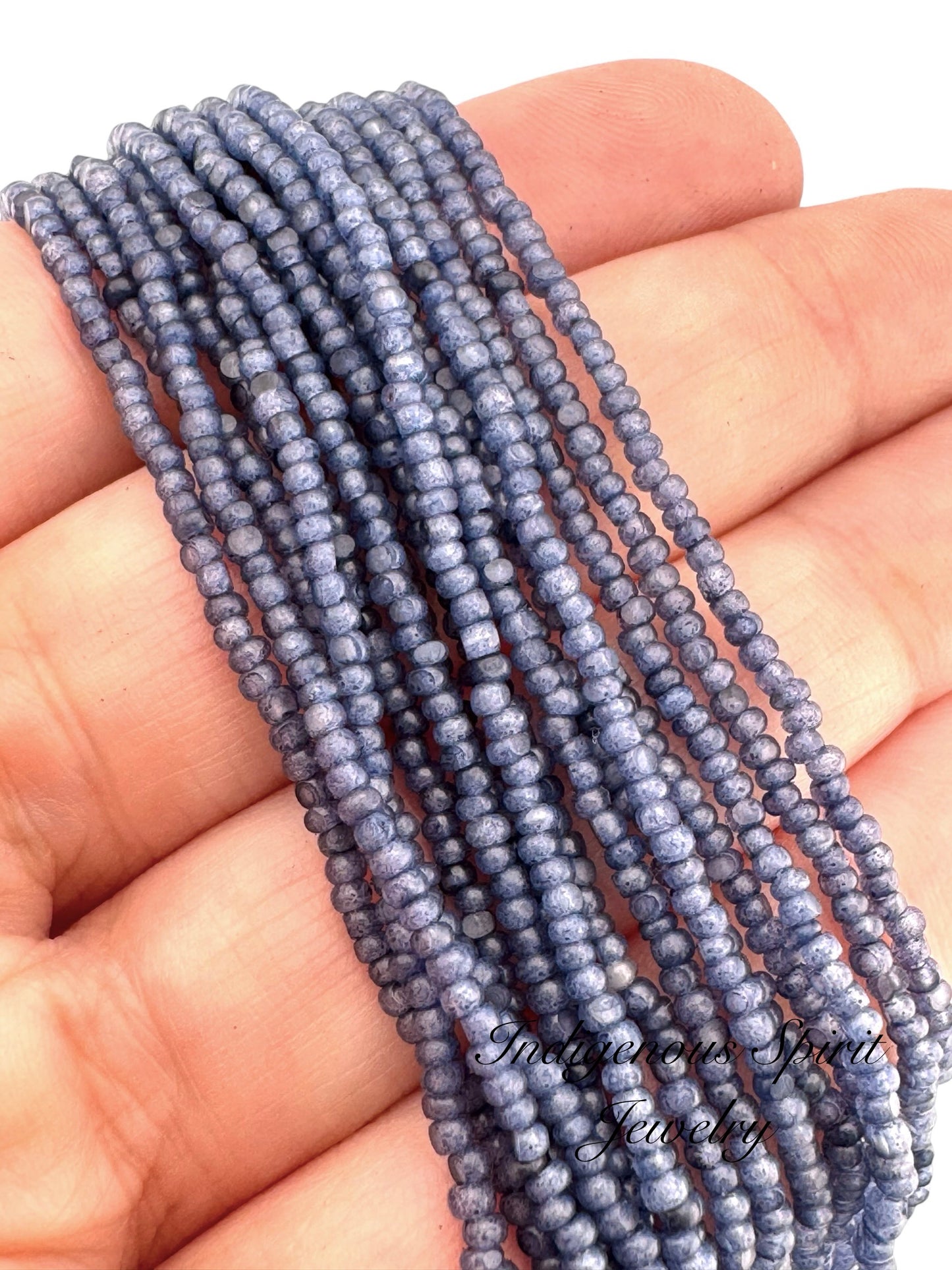 Denim Opal - Sheen 2 Cut Charlotte Cut Beads (11/0)