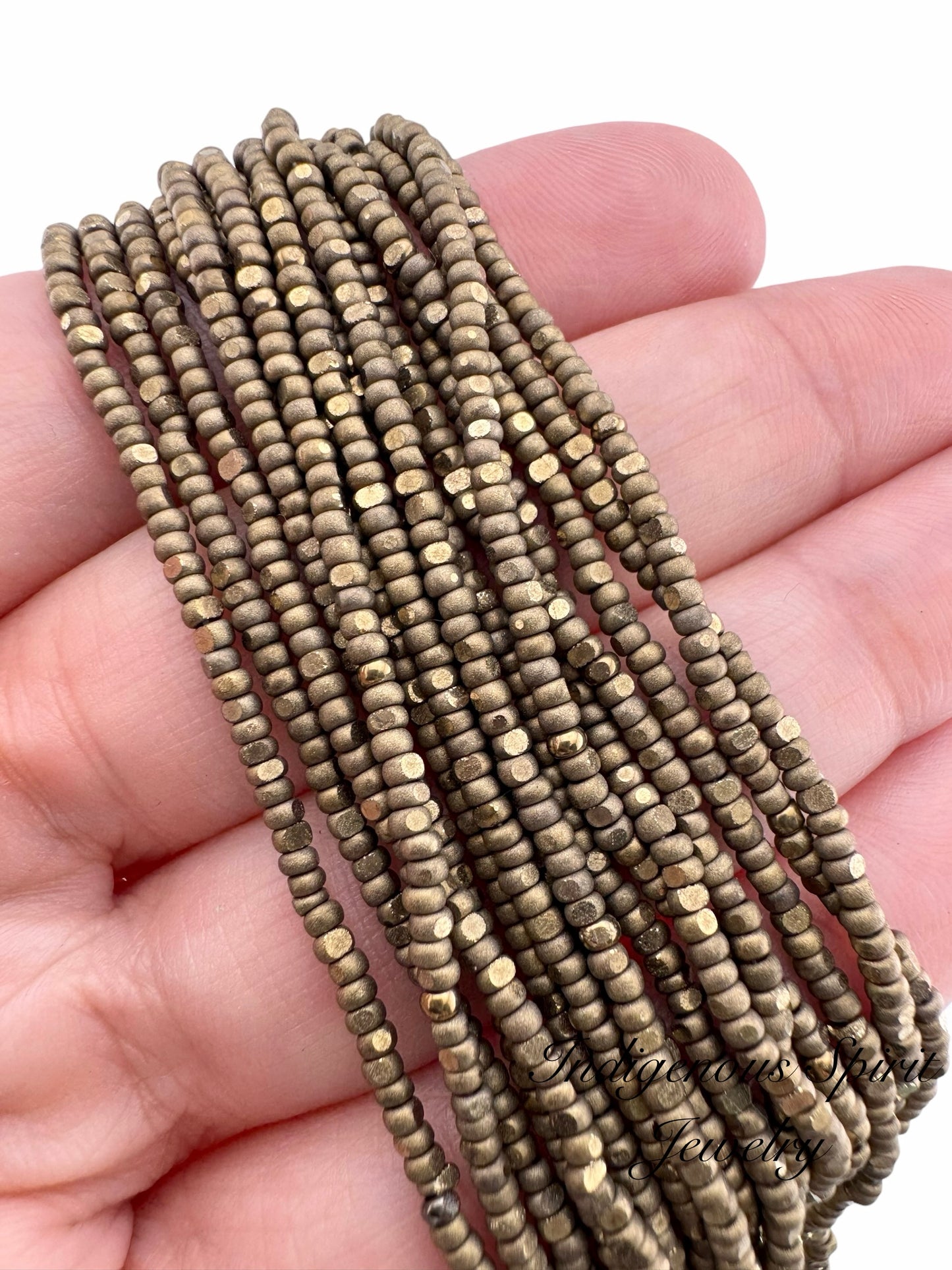 Matte Dorado - Sheen 2 Cut Charlotte Cut Beads 11/0