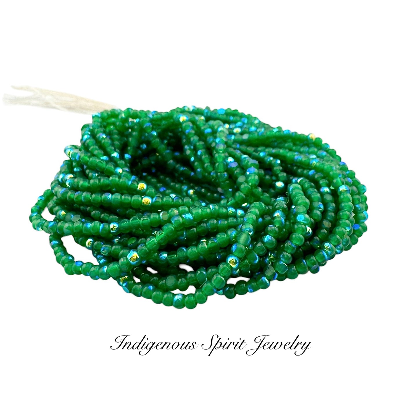 Patina Opal Green AB 2-Cut Charlotte Cut Beads (11/0)