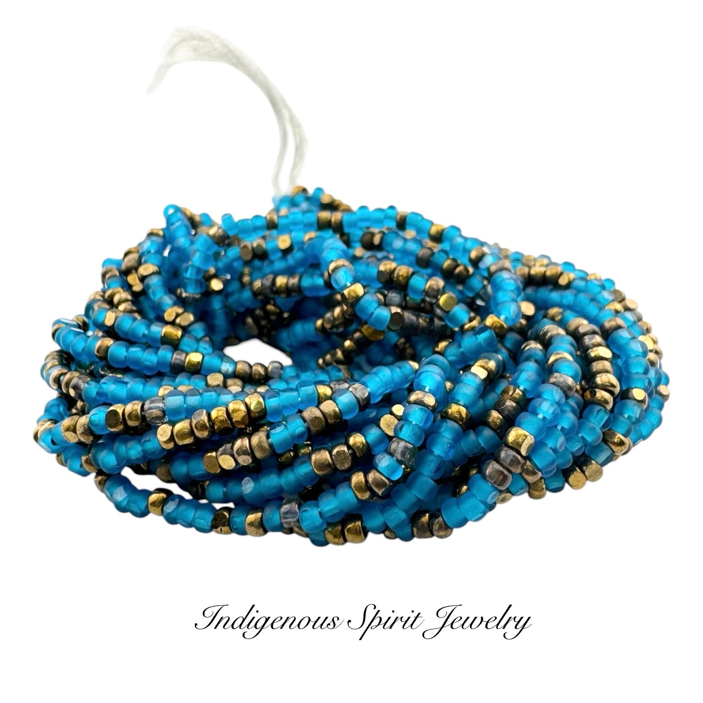 Matte Dark Aqua Designer Mix Charlotte Cut Beads (11/0)