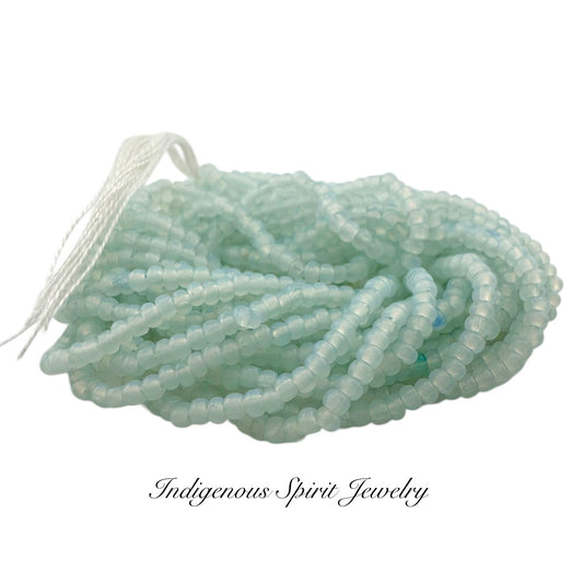 Light Azure Opal 2-Cut, Charlotte Cut Beads