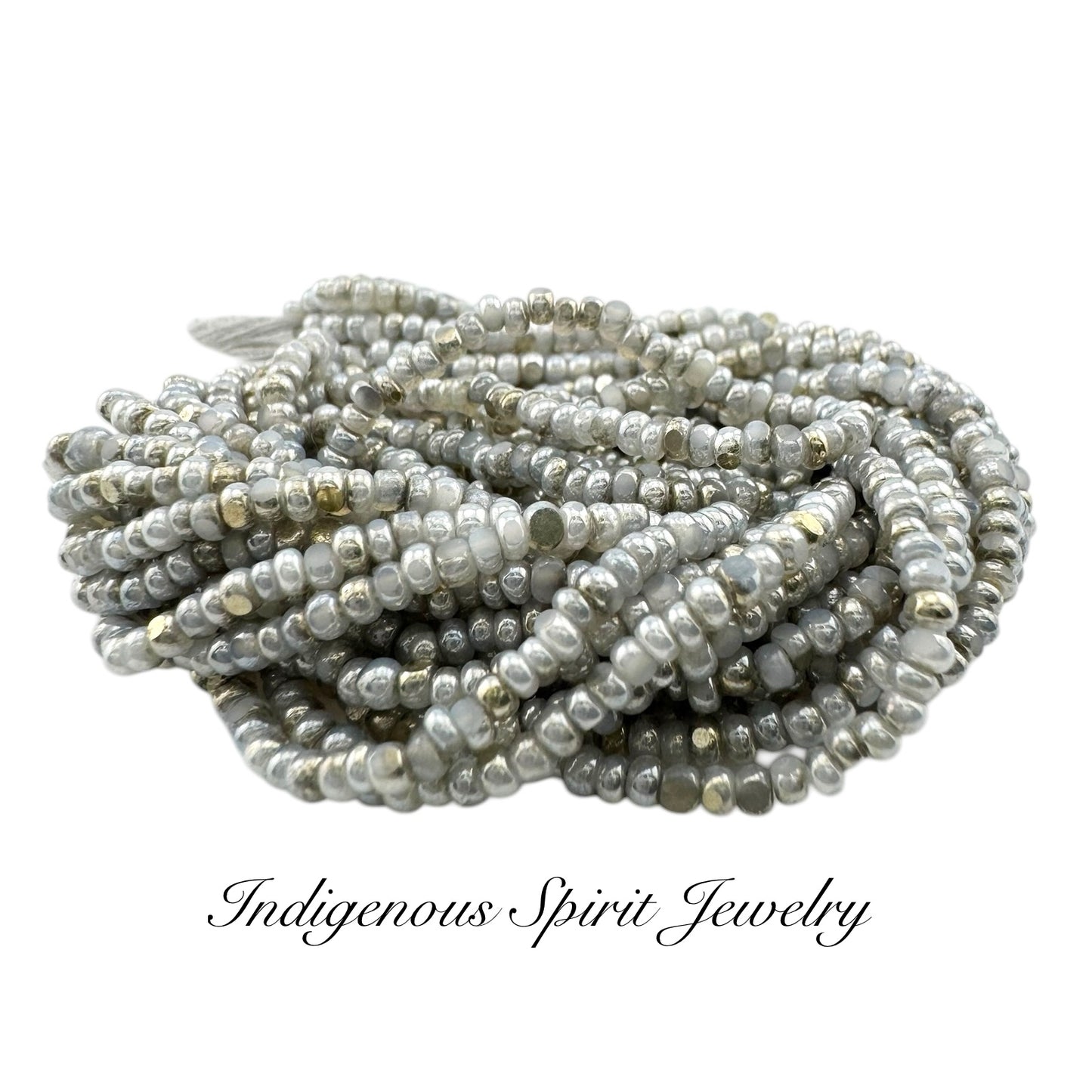 Patina Premium White Opal Silver 2-Cut Charlotte Cut Beads (11/0)