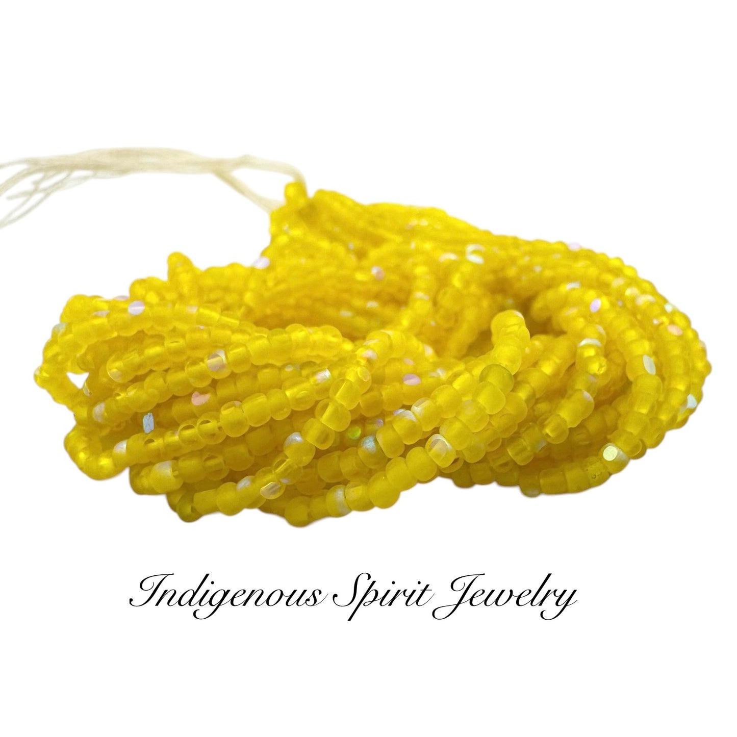 Patina Matte Yellow AB 2-Cut Charlotte Cut Beads (11/0)