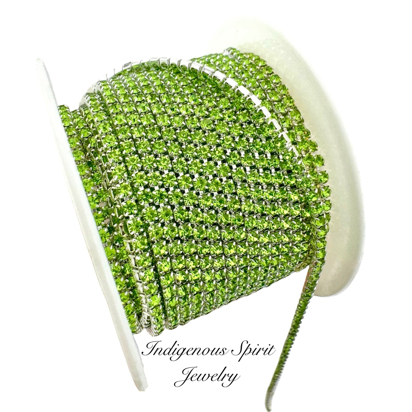 Peridot Silver Colour Plated