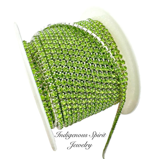 Peridot Silver Colour Plated