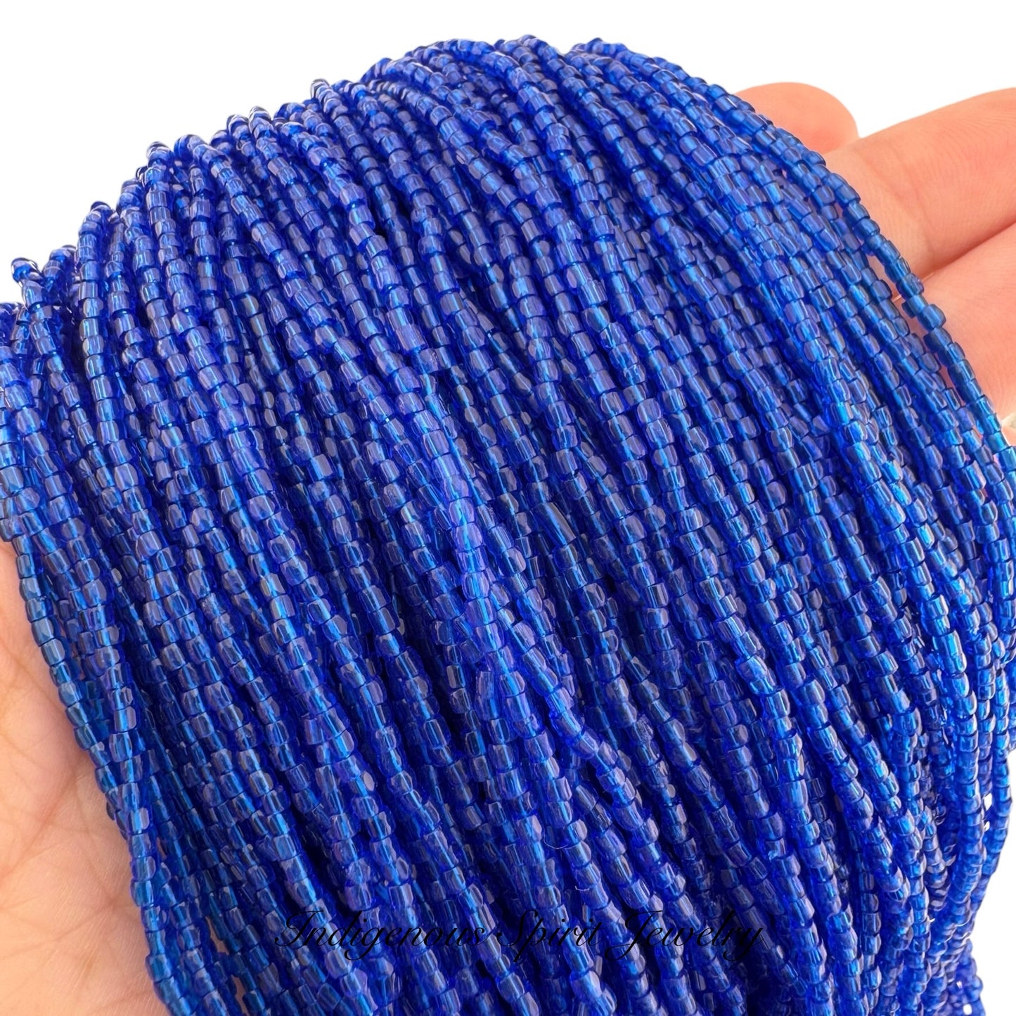 Capri Blue 3-cut Preciosa Czech Seed Beads (9/0)