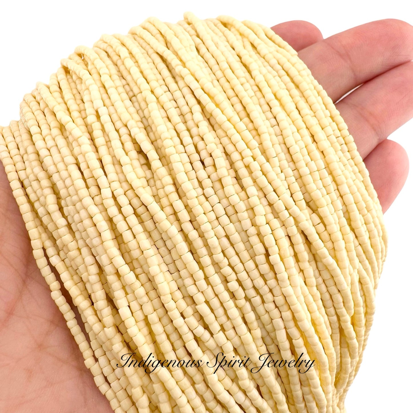 Ivory 3-cut Preciosa Czech Seed Beads (9/0)