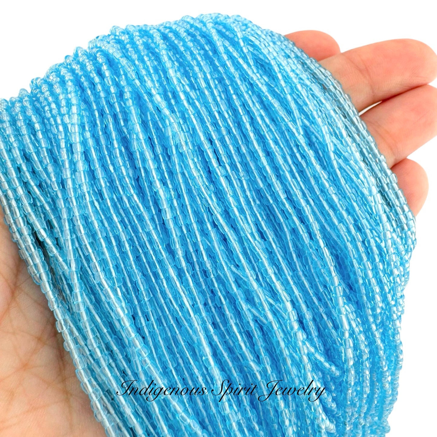 Light Aqua 3-cut Preciosa Czech Seed Beads (9/0)