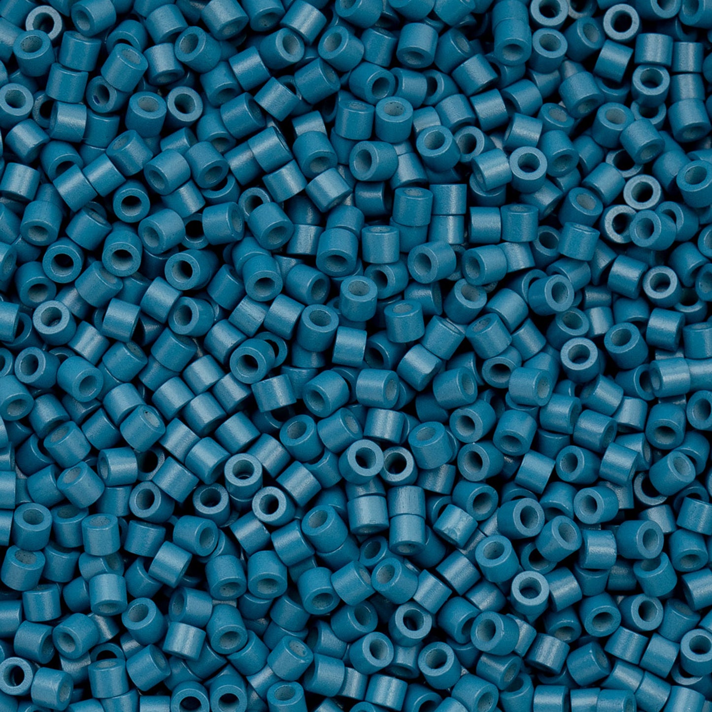 Opaque Denim Blue Cylin Beads - 25g Bag