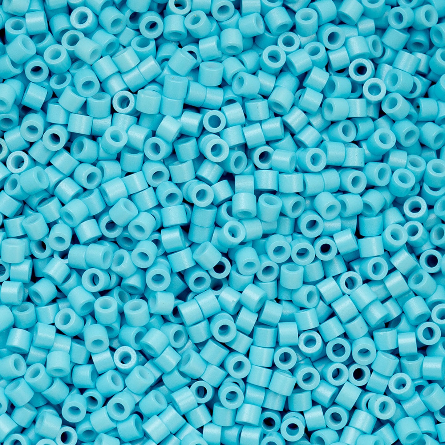 Opaque Light Blue Cylin Beads - 25g Bag