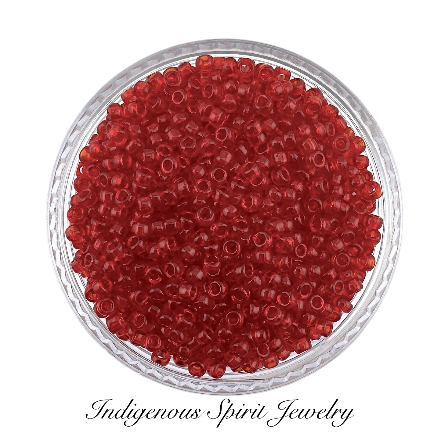 Transparent Ruby 11/0 - Miyuki Round