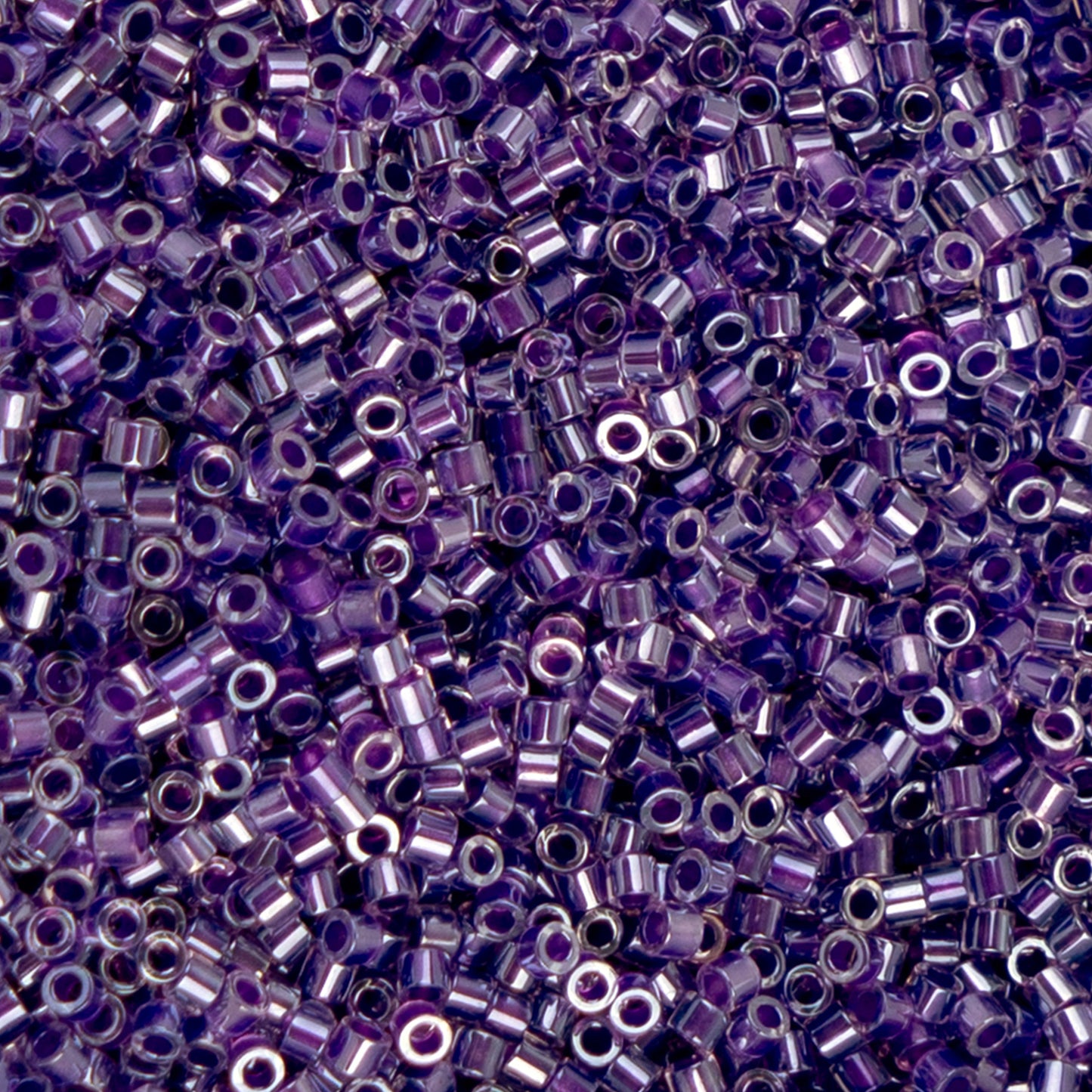 Lavender Gemdust Cylin Beads - 25g Bag