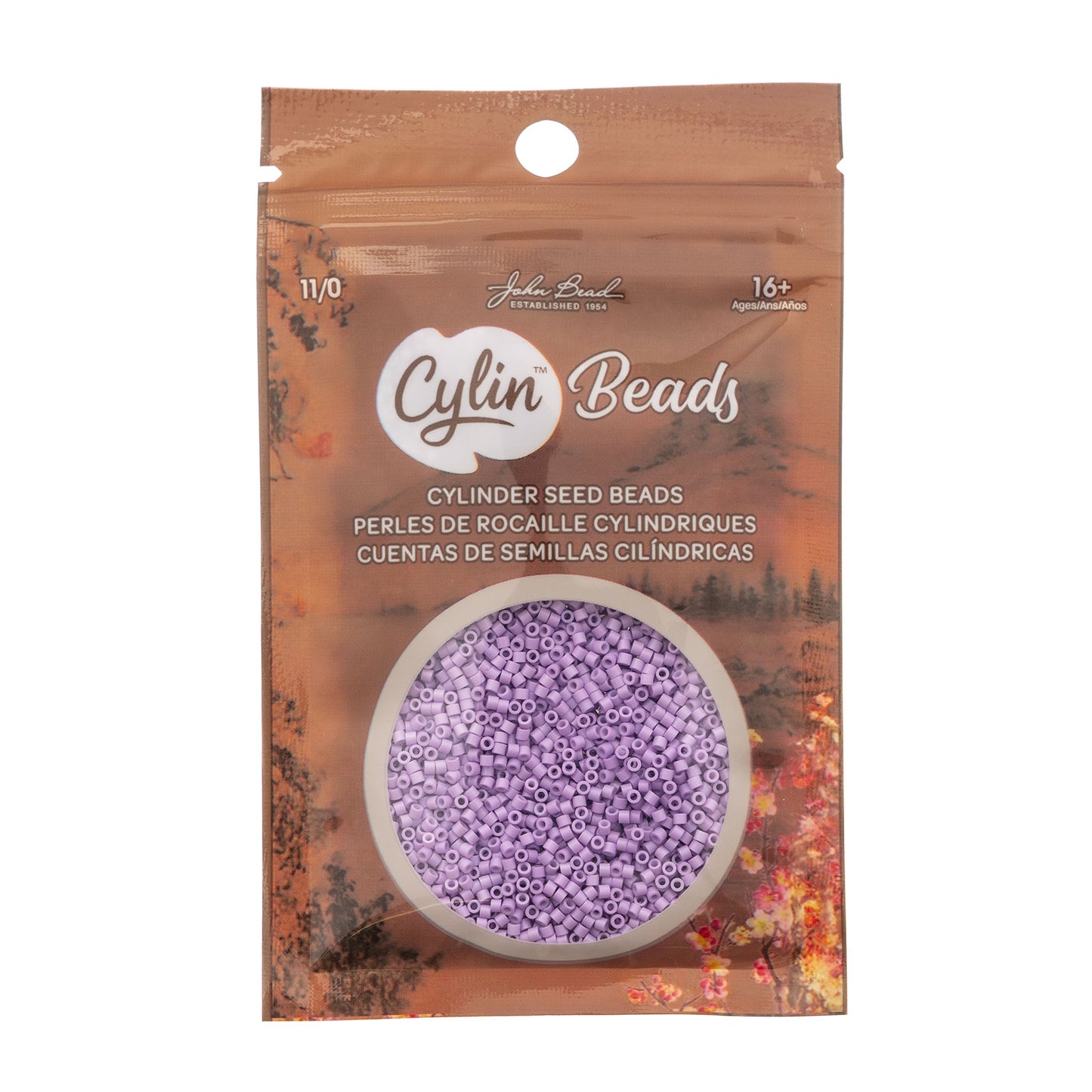 Opaque Light Purple Cylin Beads - 25g Bag COMING SOON
