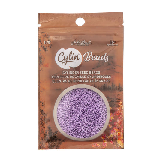 Opaque Light Purple Cylin Beads - 25g Bag COMING SOON