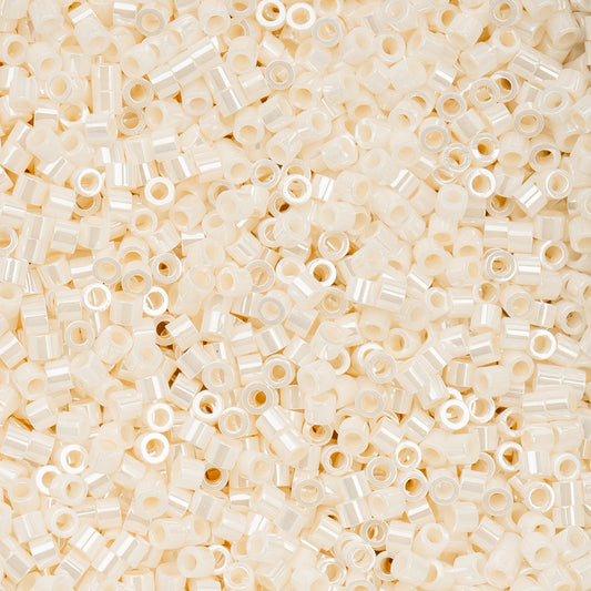 Opaque White Bisque Ceylon Cylin Beads - 25g Bag COMING SOON
