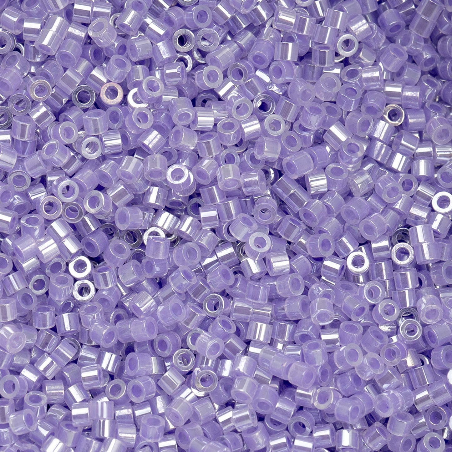 Crystal Purple Lined Cylin Beads - 25g Bag
