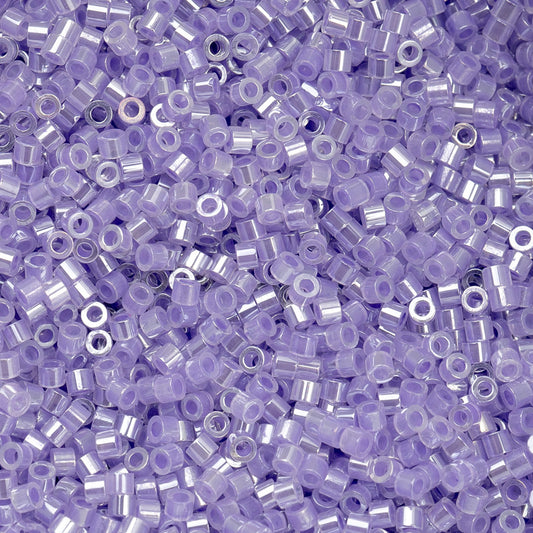 Crystal Purple Lined Cylin Beads - 25g Bag