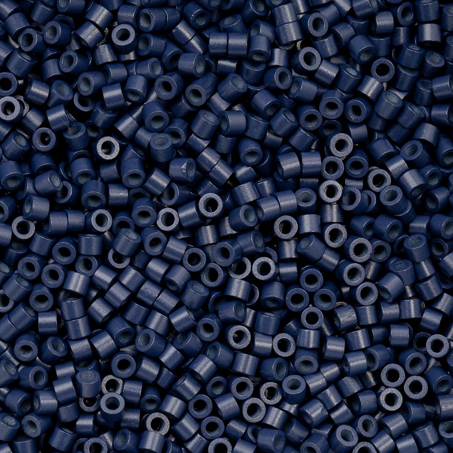 Opaque Navy Blue Cylin Beads - 25g Bag