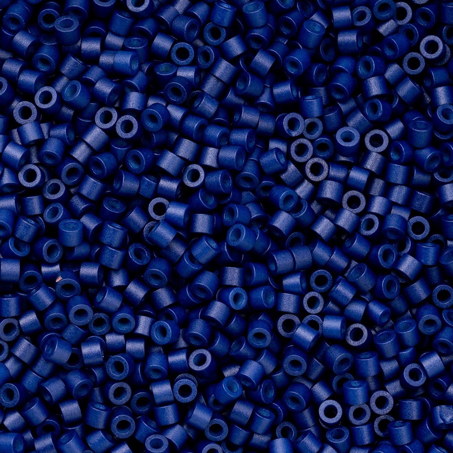 Opaque Cobalt Blue Cylin Beads - 25g Bag