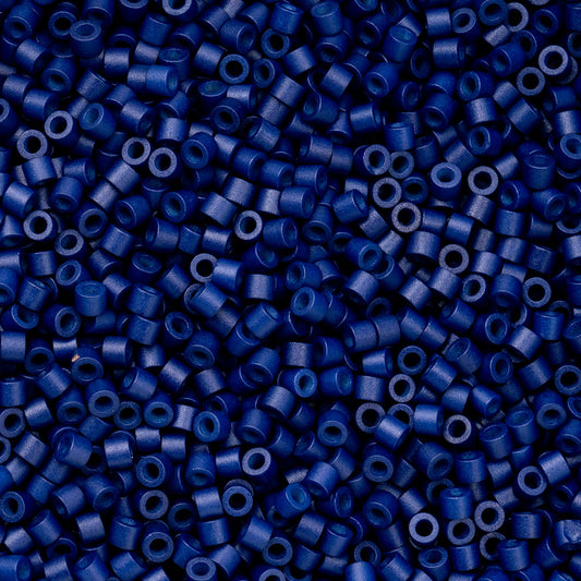 Opaque Cobalt Blue Cylin Beads - 25g Bag