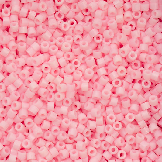 Matte Macaron Pink Blush Cylin Beads - 25g Bag COMING SOON