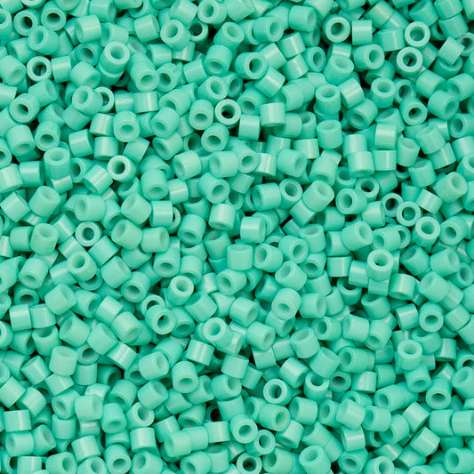 Opaque Vibrant Turquoise Cylin Beads - 25g Bag