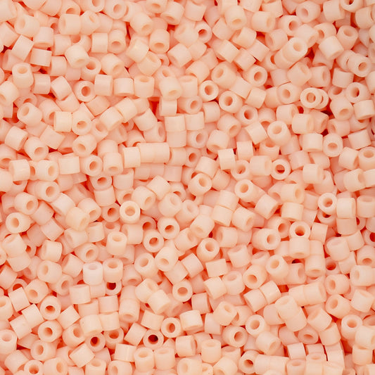 Matte Macaron Apricot Cylin Beads - 25g Bag COMING SOON