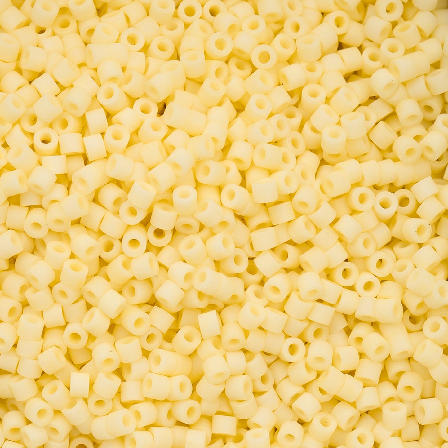 Matte Macaron Butter Cream Cylin Beads - 25g Bag