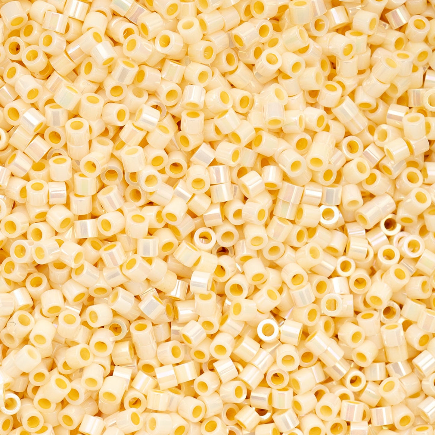 Cream AB Cylin Beads - 25g Bag
