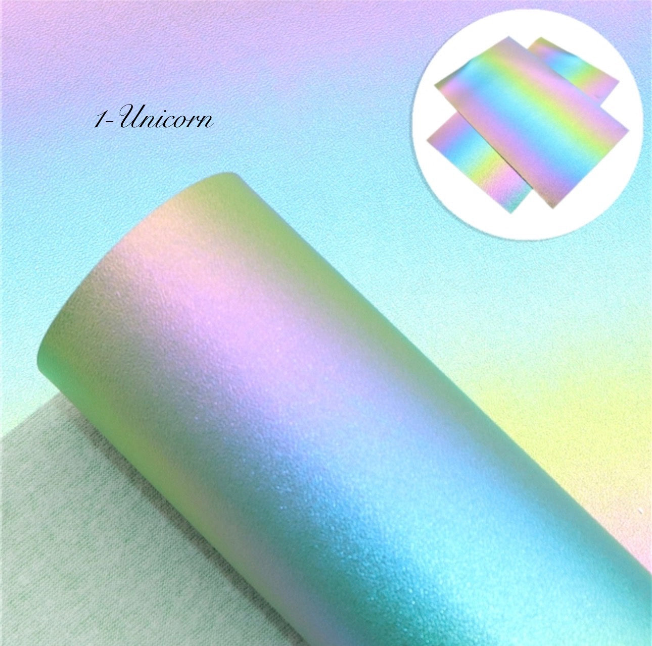 Gradient Colour Faux Leather Backing