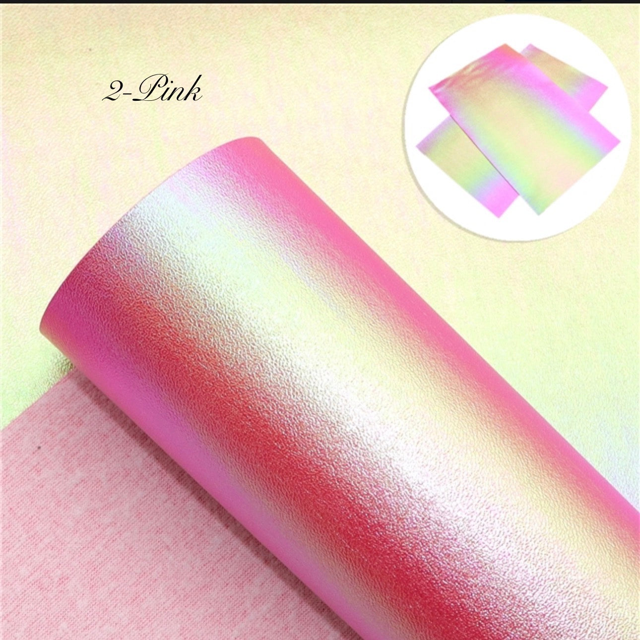 Gradient Colour Faux Leather Backing
