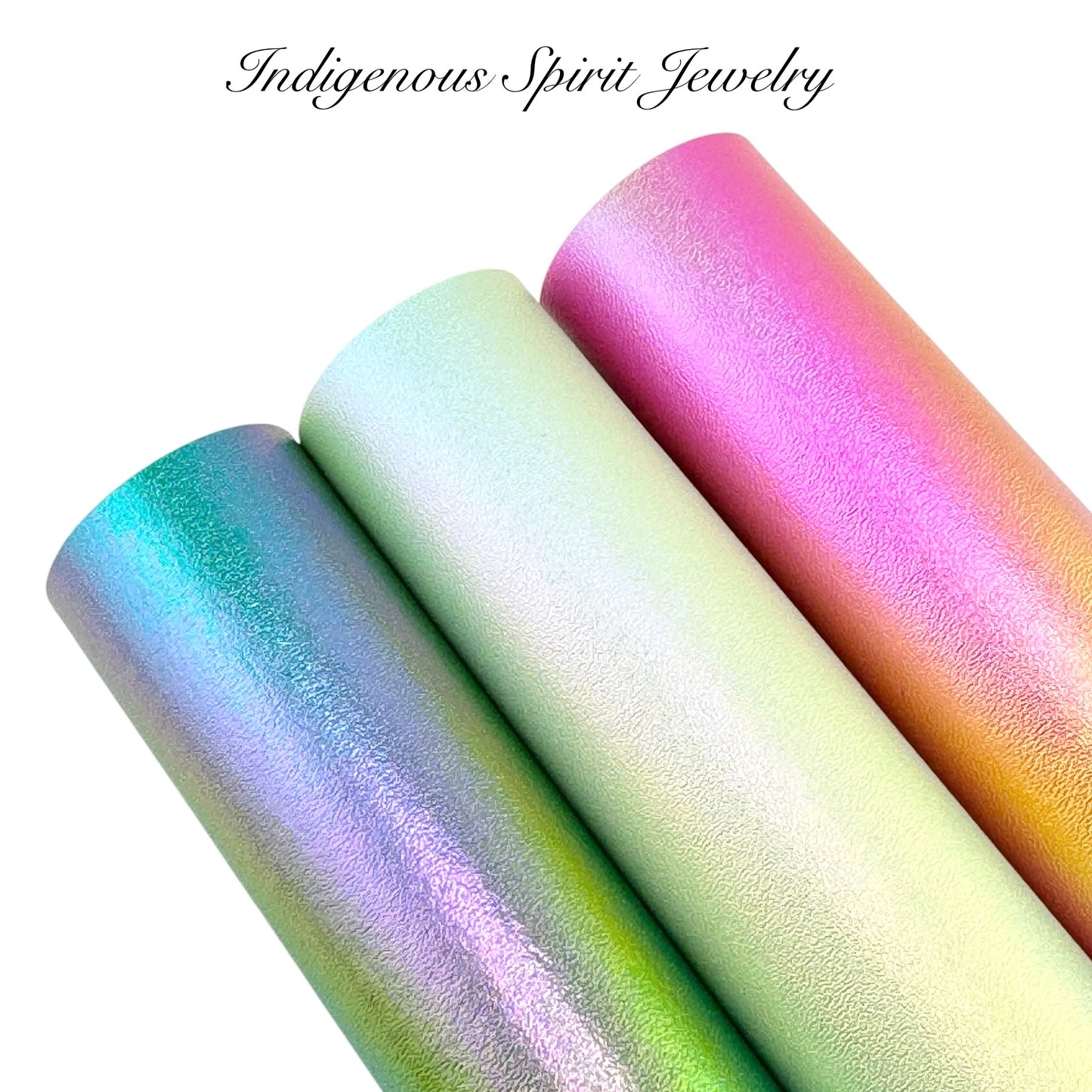 Gradient Colour Faux Leather Backing