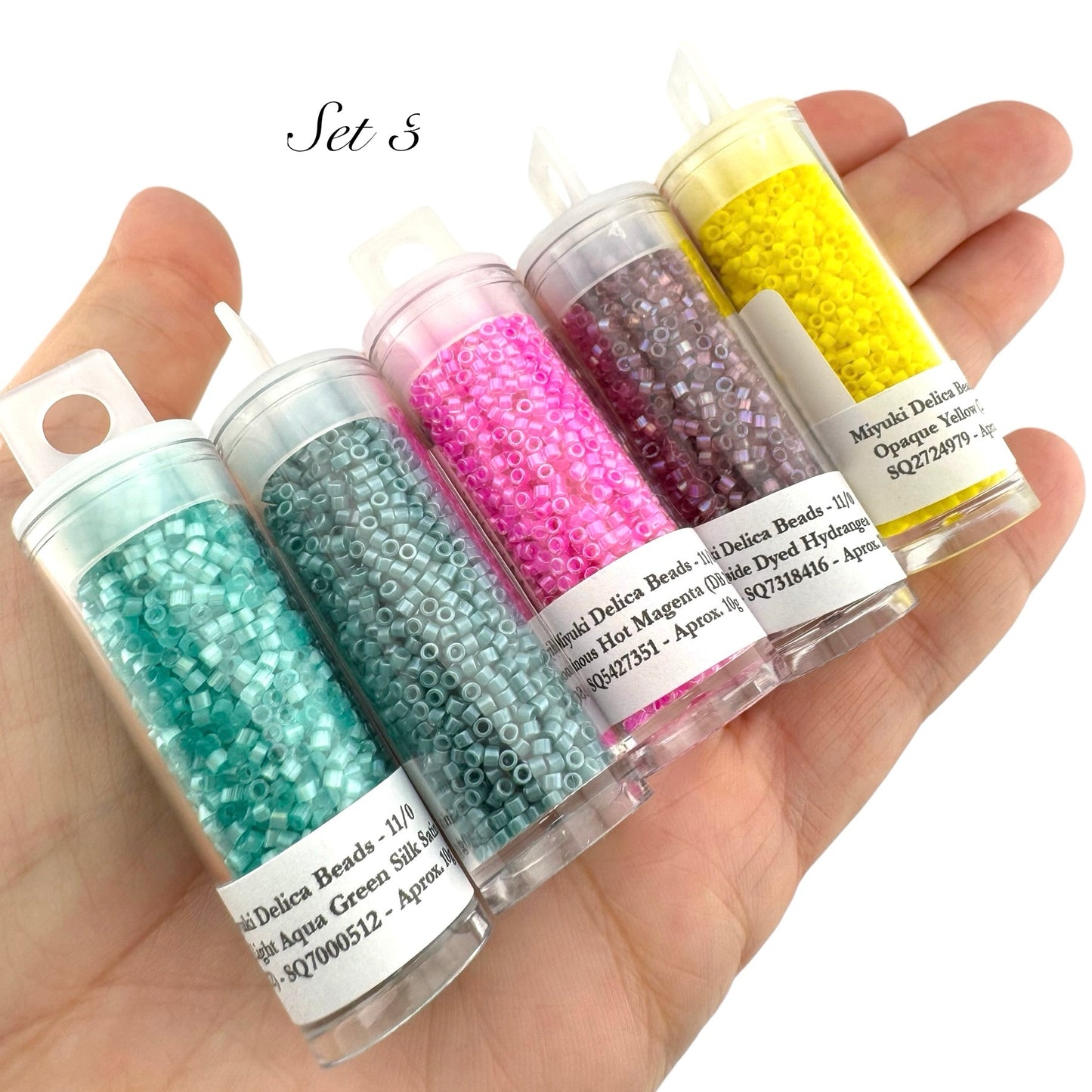 50g!! Miyuki Delica Style Bead Set (SELL OFF) - Set 3
