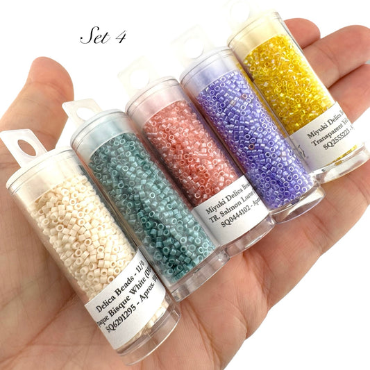 50g!! Miyuki Delica Style Bead Set (SELL OFF) - Set 4