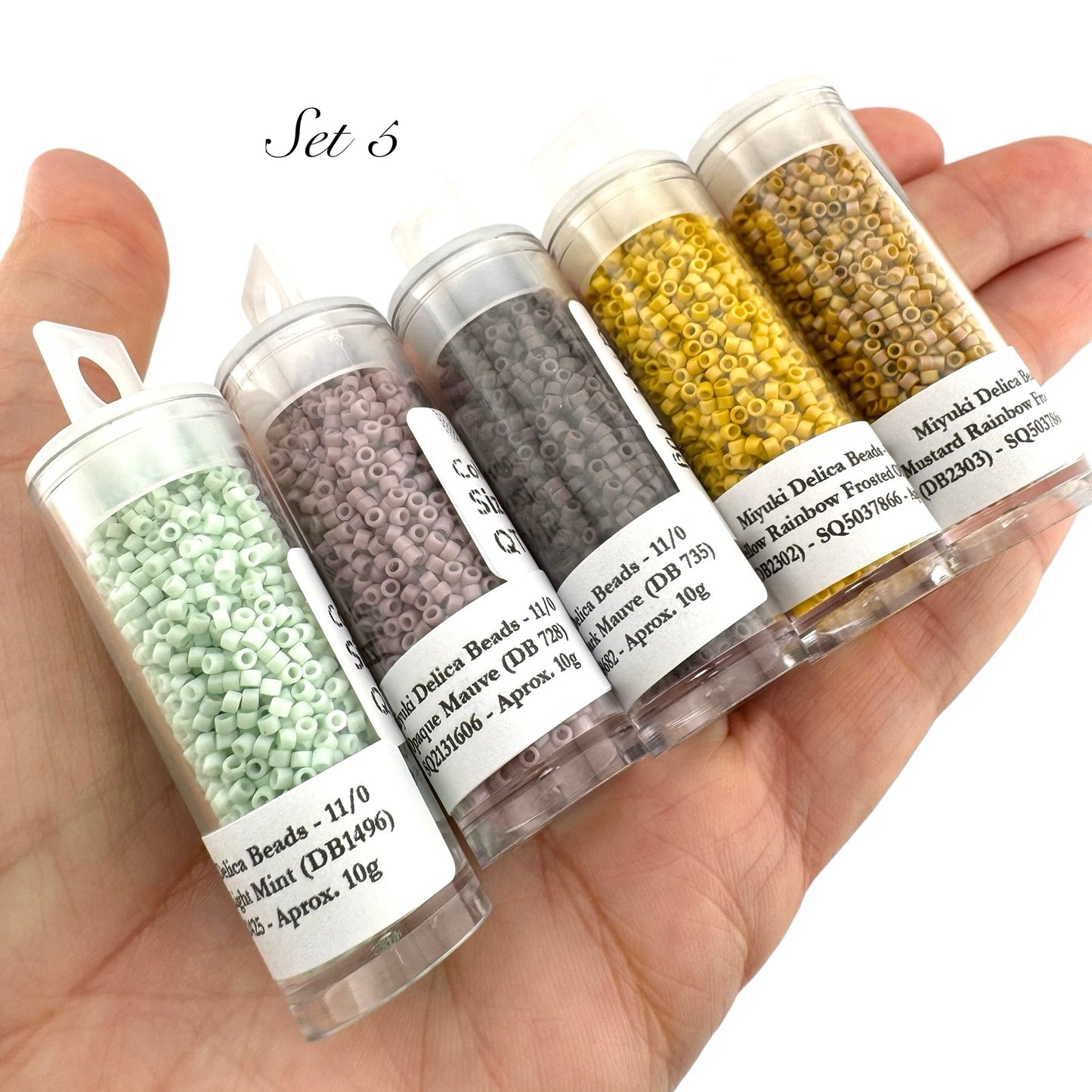 50g!! Miyuki Delica Style Bead Set (SELL OFF) - Set 5