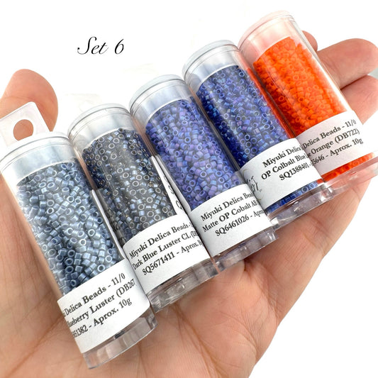 50g!! Miyuki Delica Style Bead Set (SELL OFF) - Set 6