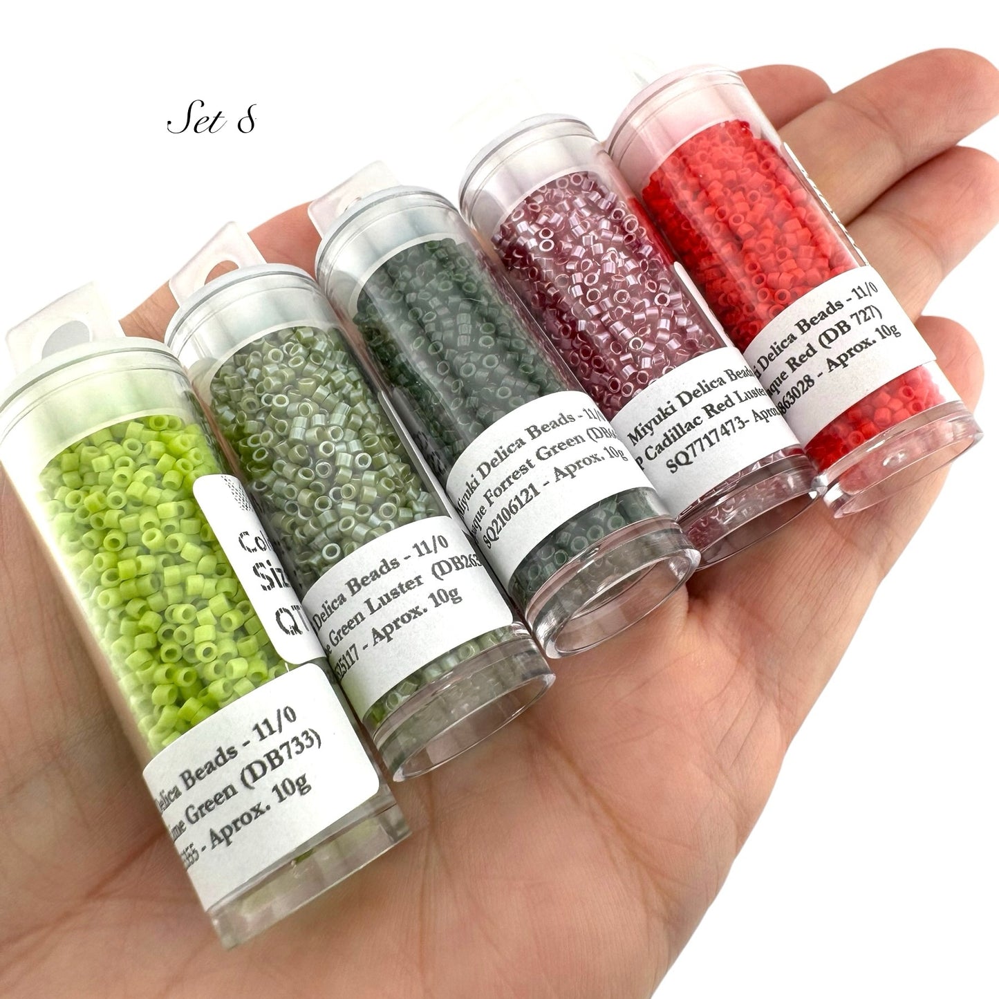50g!! Miyuki Delica Style Bead Set (SELL OFF) - Set 8