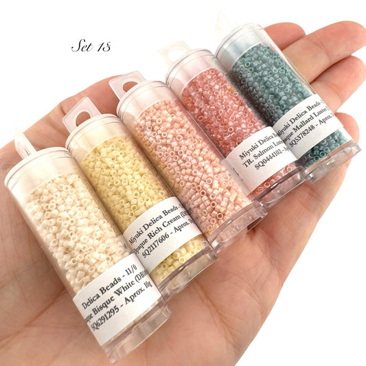 50g!! Miyuki Delica Style Bead Set (SELL OFF) - Set 13