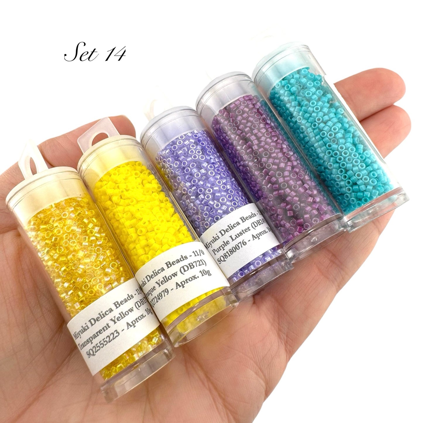 50g!! Miyuki Delica Style Bead Set (SELL OFF) - Set 14