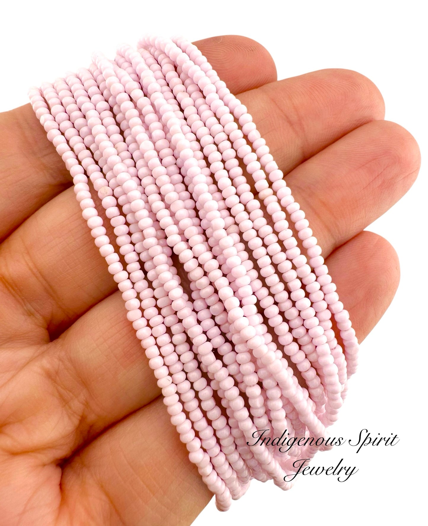 Premium Opaque Petal Pink - Sheen 2 Cut Charlotte Cut Beads