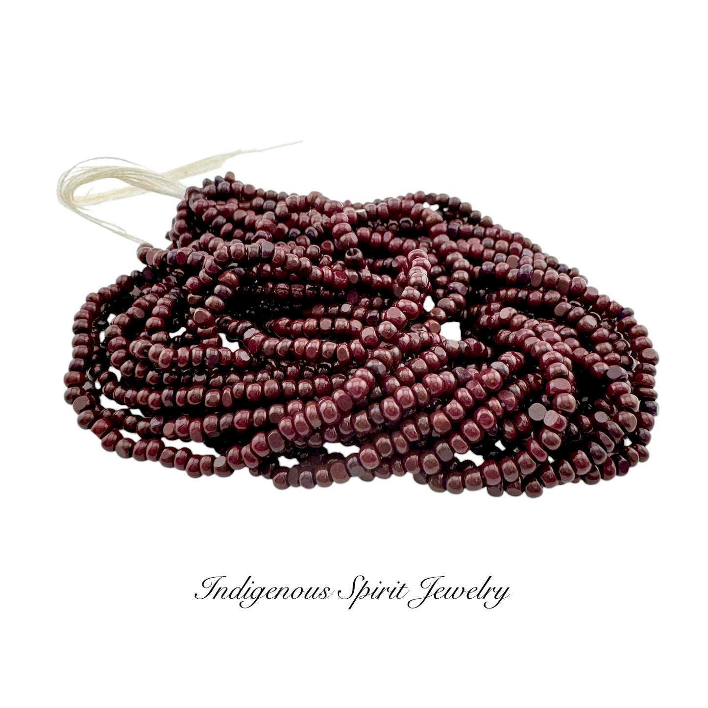 Opaque Chocolate Brown  - Sheen 2 Cut Charlotte Cut Beads